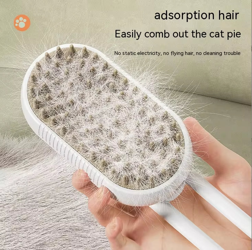 Rechargeable Pet Spray Comb – Anti-Static, Hair Removal & Massage Tool