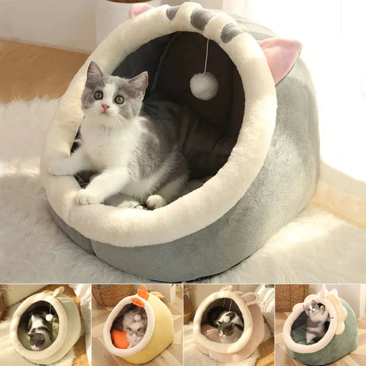 Cozy Cat Cave – Ultra-Soft, Washable Bed for Cats