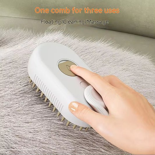 Rechargeable Pet Spray Comb – Anti-Static, Hair Removal & Massage Tool